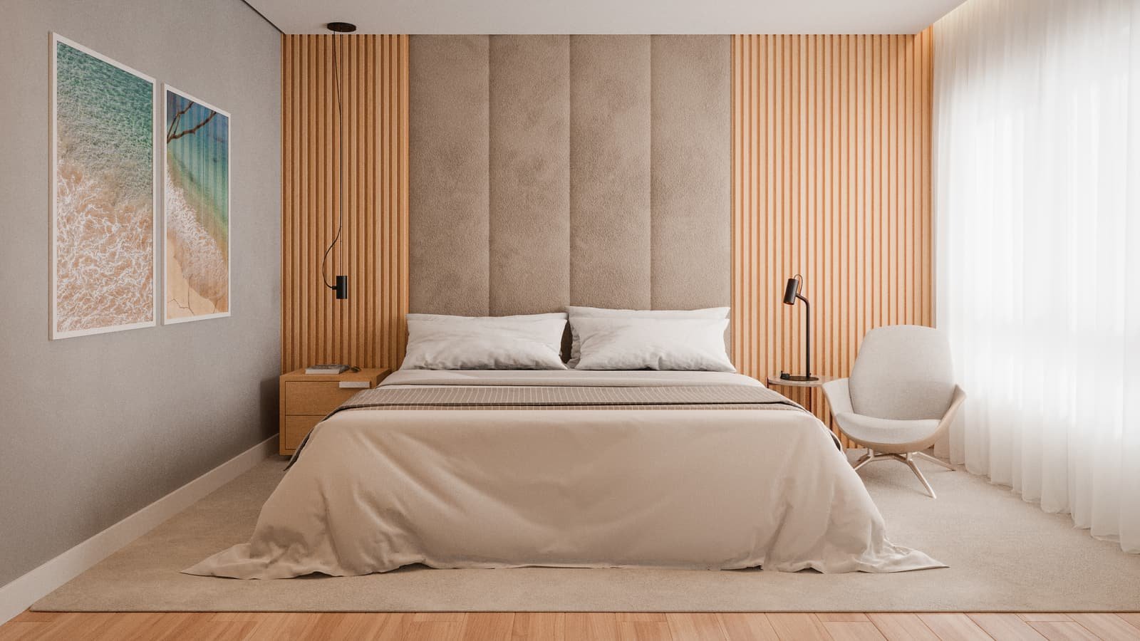Suíte Master — Apartamento M|F, Brooklin — ML Arquitetos Associados
